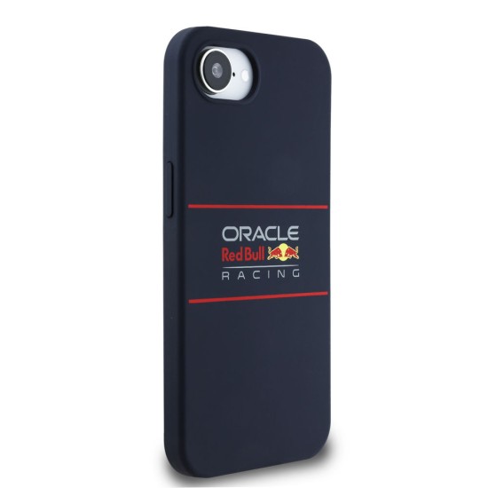 Husa Red Bull Silicone Horizontal Logo MagSafe pentru iPhone 16e, Bleumarin (Bakr, RBHMPSE424SIHSRV) by www.silkase.ro