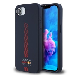 Husa Red Bull Silicone Powerbar MagSafe pentru iPhone 16e, Bleumarin