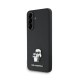 Husa Karl Lagerfeld PU Saffiano Metal Karl and Choupette pentru Samsung Galaxy A56, Neagra (Bakr, KLHCSA56PSAKCMPK) by www.silkase.ro