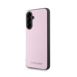 Husa Karl Lagerfeld PU Saffiano Metal Logo pentru Samsung Galaxy A56, Roz