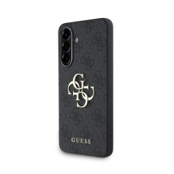 Husa Guess PU 4G Metal Logo pentru Samsung Galaxy A56, Gri