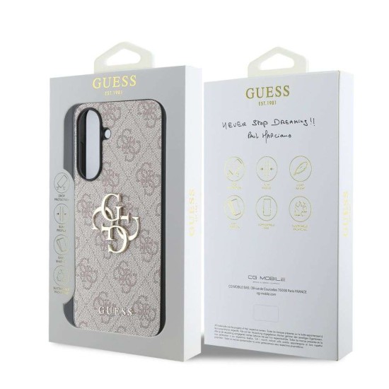 Husa Guess PU 4G Metal Logo pentru Samsung Galaxy A56, Roz Husa Guess PU 4G Metal Logo pentru Samsung Galaxy A56, Roz (Bakr, GUHCSA564GMGPI) by www.silkase.ro