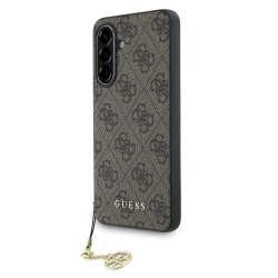 Husa Guess 4G Charm pentru Samsung Galaxy A56, Maro