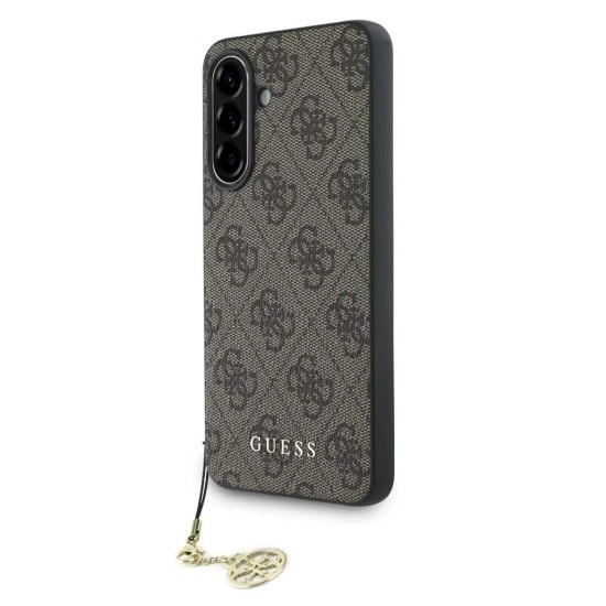 Husa Guess 4G Charm pentru Samsung Galaxy A56, Maro (Bakr, GUHCSA56GF4GBR) by www.silkase.ro