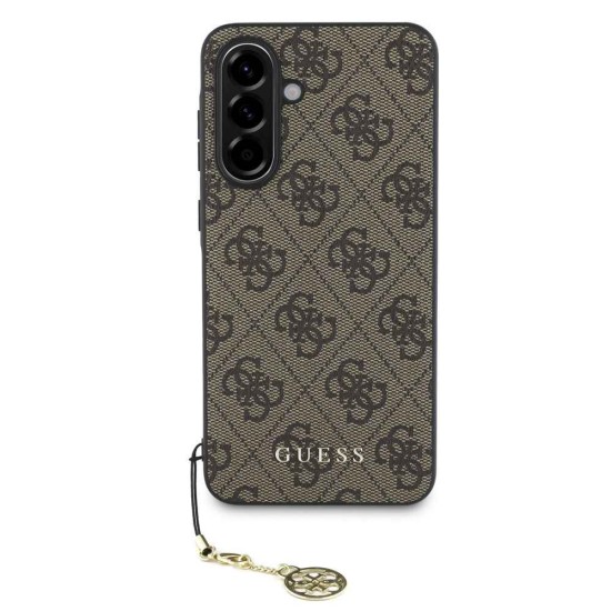 Husa Guess 4G Charm pentru Samsung Galaxy A56, Maro (Bakr, GUHCSA56GF4GBR) by www.silkase.ro