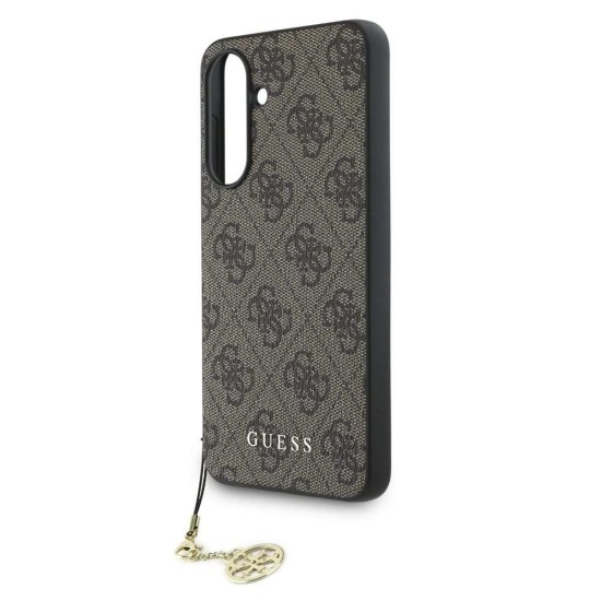 Husa Guess 4G Charm pentru Samsung Galaxy A56, Maro (Bakr, GUHCSA56GF4GBR) by www.silkase.ro