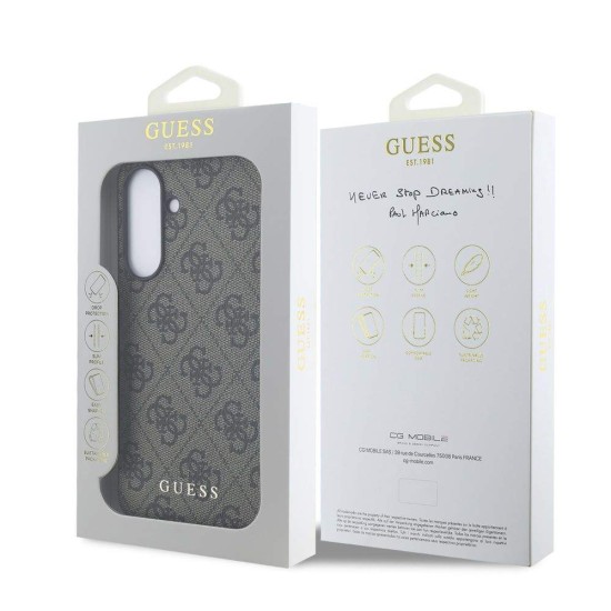 Husa Guess 4G pentru Samsung Galaxy A56, Maro (Bakr, GUHCSA56G4GFBR) by www.silkase.ro