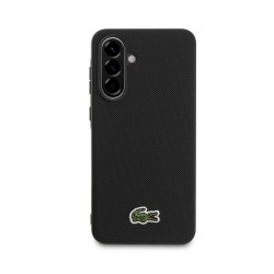 Husa Lacoste Iconic Petit Pique Woven Logo MagSafe pentru Samsung Galaxy A56, Neagra Husa Lacoste Iconic Petit Pique Woven Logo MagSafe pentru Samsung Galaxy A56, Neagra