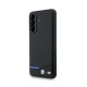 Husa BMW M PU Carbon pentru Samsung Galaxy A56, Neagră (Blue Line) (Bakr, BMHCSA5622NBCK) by www.silkase.ro