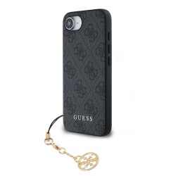 Husa Guess 4G Charm (Tone on Tone) pentru iPhone 16e, Gri