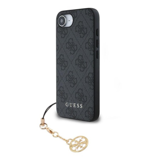 Husa Guess 4G Charm (Tone on Tone) pentru iPhone 16e, Gri (Bakr, GUHCPSE4GF4GCK) by www.silkase.ro