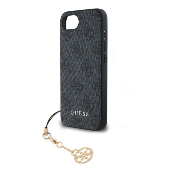 Husa Guess 4G Charm (Tone on Tone) pentru iPhone 16e, Gri (Bakr, GUHCPSE4GF4GCK) by www.silkase.ro