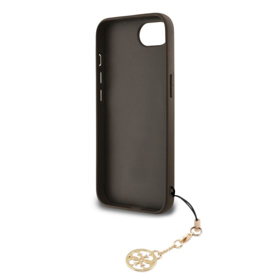 Husa Guess 4G Charm (Tone on Tone) pentru iPhone 16e, Maro (Bakr, GUHCPSE4GF4GCW) by www.silkase.ro