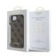 Husa Guess 4G Charm (Tone on Tone) pentru iPhone 16e, Maro (Bakr, GUHCPSE4GF4GCW) by www.silkase.ro