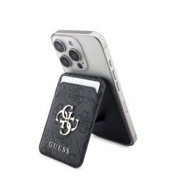 Portcard și Stand Guess 4G Metal Logo, MagSafe, Negru