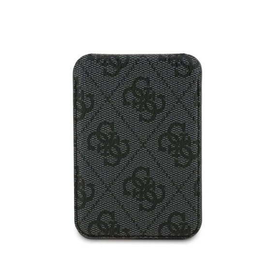 Portcard și Stand Guess 4G Metal Logo, MagSafe, Negru (Bakr, GUWMSHG4BLK) by www.silkase.ro