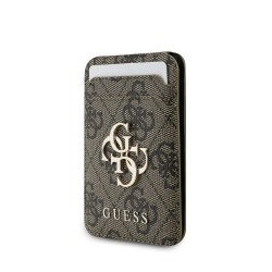 Portcard și Stand Guess 4G Metal Logo, MagSafe, Maro Portcard și Stand Guess 4G Metal Logo, MagSafe, Maro