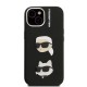 Husa Karl Lagerfeld Grained PU K&CH Heads pentru iPhone 15, Neagra Husa Karl Lagerfeld Grained PU K&CH Heads pentru iPhone 15, Neagra (Bakr, KLHCP15SPSFDHPK) by www.silkase.ro