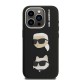 Husa Karl Lagerfeld Grained PU K&CH Heads pentru iPhone 15 Pro, Neagra Husa Karl Lagerfeld Grained PU K&CH Heads pentru iPhone 15 Pro, Neagra (Bakr, KLHCP15LPSFDHPK) by www.silkase.ro