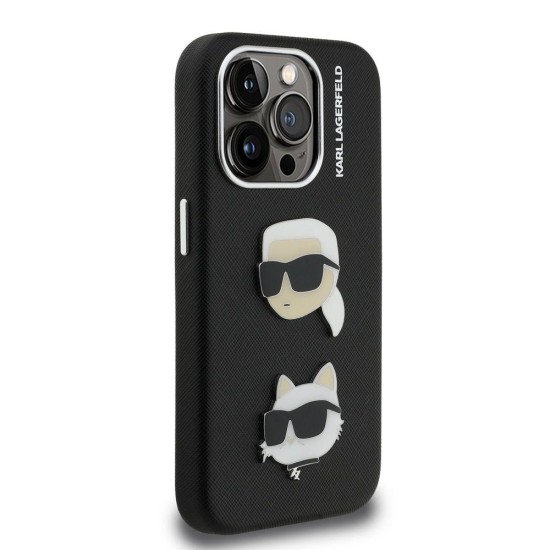 Husa Karl Lagerfeld Grained PU K&CH Heads pentru iPhone 15 Pro Max, Neagra Husa Karl Lagerfeld Grained PU K&CH Heads pentru iPhone 15 Pro Max, Neagra (Bakr, KLHCP15XPSFDHPK) by www.silkase.ro