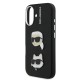 Husa Karl Lagerfeld Grained PU K&CH Heads pentru iPhone 16, Neagra Husa Karl Lagerfeld Grained PU K&CH Heads pentru iPhone 16, Neagra (Bakr, KLHCP16SPSFDHPK) by www.silkase.ro