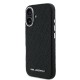 Husa Karl Lagerfeld Grained PU Repeated Logo MagSafe pentru iPhone 16, Neagra (Bakr, KLHMP16SPGKLFOFK) by www.silkase.ro