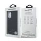 Husa Karl Lagerfeld Grained PU Repeated Logo MagSafe pentru iPhone 16, Neagra (Bakr, KLHMP16SPGKLFOFK) by www.silkase.ro
