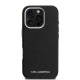 Husa Karl Lagerfeld Grained PU Repeated Logo MagSafe pentru iPhone 16 Pro, Neagra (Bakr, KLHMP16LPGKLFOFK) by www.silkase.ro