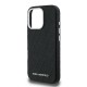 Husa Karl Lagerfeld Grained PU Repeated Logo MagSafe pentru iPhone 16 Pro, Neagra (Bakr, KLHMP16LPGKLFOFK) by www.silkase.ro