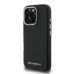 Husa Karl Lagerfeld Grained PU Repeated Logo MagSafe pentru iPhone 16 Pro Max, Neagra Husa Karl Lagerfeld Grained PU Repeated Logo MagSafe pentru iPhone 16 Pro Max, Neagra