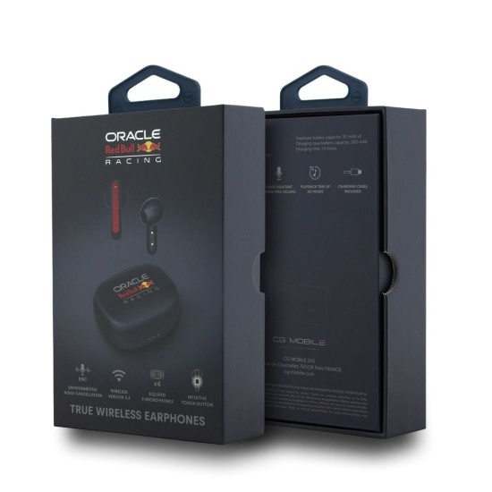 Căști Wireless TWS Red Bull Powerbar (ENC), Bleumarin (Bakr, RBBEMIATP20POWRV) by www.silkase.ro