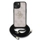 Husa Crossbody Guess PU 4G Metal Logo Strap pentru iPhone 15, Roz Husa Crossbody Guess PU 4G Metal Logo Strap pentru iPhone 15, Roz (Bakr, GUHCP15SP4GMGCRP) by www.silkase.ro