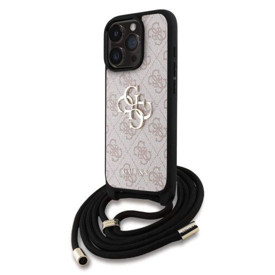 Husa Crossbody Guess PU 4G Metal Logo Strap pentru iPhone 15 Pro, Roz Husa Crossbody Guess PU 4G Metal Logo Strap pentru iPhone 15 Pro, Roz (Bakr, GUHCP15LP4GMGCRP) by www.silkase.ro