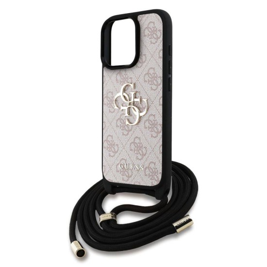 Husa Crossbody Guess PU 4G Metal Logo Strap pentru iPhone 15 Pro, Roz Husa Crossbody Guess PU 4G Metal Logo Strap pentru iPhone 15 Pro, Roz (Bakr, GUHCP15LP4GMGCRP) by www.silkase.ro