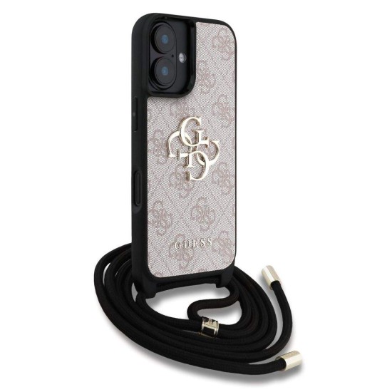 Husa Crossbody Guess PU 4G Metal Logo Strap pentru iPhone 16, Roz Husa Crossbody Guess PU 4G Metal Logo Strap pentru iPhone 16, Roz (Bakr, GUHCP16SP4GMGCRP) by www.silkase.ro
