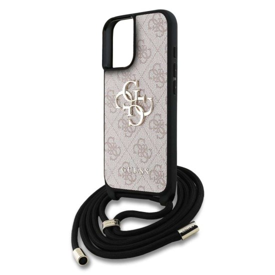 Husa Crossbody Guess PU 4G Metal Logo Strap pentru iPhone 16, Roz Husa Crossbody Guess PU 4G Metal Logo Strap pentru iPhone 16, Roz (Bakr, GUHCP16SP4GMGCRP) by www.silkase.ro