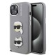 Husa Karl Lagerfeld Grained PU K&CH Heads pentru iPhone 15, Gri Husa Karl Lagerfeld Grained PU K&CH Heads pentru iPhone 15, Gri (Bakr, KLHCP15SPSFDHPG) by www.silkase.ro