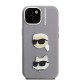 Husa Karl Lagerfeld Grained PU K&CH Heads pentru iPhone 15, Gri Husa Karl Lagerfeld Grained PU K&CH Heads pentru iPhone 15, Gri (Bakr, KLHCP15SPSFDHPG) by www.silkase.ro