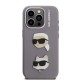 Husa Karl Lagerfeld Grained PU K&CH Heads pentru iPhone 15 Pro, Gri Husa Karl Lagerfeld Grained PU K&CH Heads pentru iPhone 15 Pro, Gri (Bakr, KLHCP15LPSFDHPG) by www.silkase.ro
