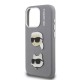 Husa Karl Lagerfeld Grained PU K&CH Heads pentru iPhone 15 Pro Max, Gri Husa Karl Lagerfeld Grained PU K&CH Heads pentru iPhone 15 Pro Max, Gri (Bakr, KLHCP15XPSFDHPG) by www.silkase.ro