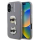 Husa Karl Lagerfeld Grained PU K&CH Heads pentru iPhone 16, Gri Husa Karl Lagerfeld Grained PU K&CH Heads pentru iPhone 16, Gri (Bakr, KLHCP16SPSFDHPG) by www.silkase.ro