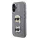 Husa Karl Lagerfeld Grained PU K&CH Heads pentru iPhone 16, Gri Husa Karl Lagerfeld Grained PU K&CH Heads pentru iPhone 16, Gri (Bakr, KLHCP16SPSFDHPG) by www.silkase.ro
