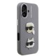 Husa Karl Lagerfeld Grained PU K&CH Heads pentru iPhone 16, Gri Husa Karl Lagerfeld Grained PU K&CH Heads pentru iPhone 16, Gri (Bakr, KLHCP16SPSFDHPG) by www.silkase.ro