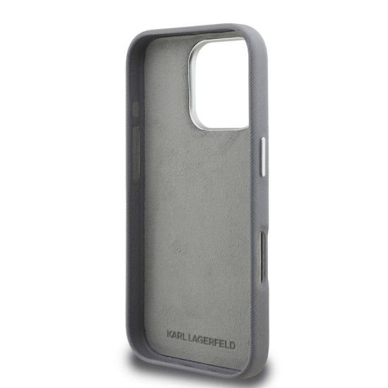 Husa Karl Lagerfeld Grained PU K&CH Heads pentru iPhone 16 Pro, Gri Husa Karl Lagerfeld Grained PU K&CH Heads pentru iPhone 16 Pro, Gri (Bakr, KLHCP16LPSFDHPG) by www.silkase.ro