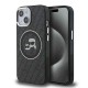 Husa Karl Lagerfeld IML K&CH Heads Repeated Logo MagSafe pentru iPhone 15, Neagra (Bakr, KLHMP15SHMKBKCHK) by www.silkase.ro