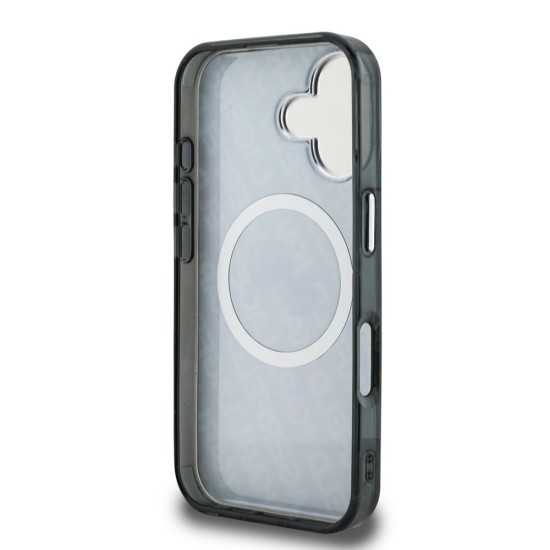 Husa Karl Lagerfeld IML K&CH Heads Repeated Logo MagSafe pentru iPhone 16, Neagra (Bakr, KLHMP16SHMKBKCHK) by www.silkase.ro