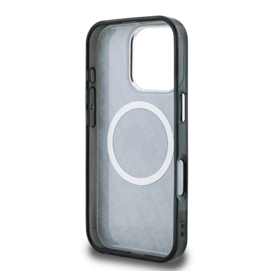 Husa Karl Lagerfeld IML K&CH Heads Repeated Logo MagSafe pentru iPhone 16 Pro Max, Neagra (Bakr, KLHMP16XHMKBKCHK) by www.silkase.ro
