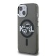 Husa Karl Lagerfeld IML Glitter Karl and Choupette Sketch MagSafe pentru iPhone 15, Neagra (Bakr, KLHMP15SHGKCGKBK) by www.silkase.ro
