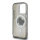 Husa Karl Lagerfeld IML Glitter Karl and Choupette Sketch MagSafe pentru iPhone 15 Pro, Neagra (Bakr, KLHMP15LHGKCGKBK) by www.silkase.ro