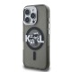 Husa Karl Lagerfeld IML Glitter Karl and Choupette Sketch MagSafe pentru iPhone 16 Pro, Neagra (Bakr, KLHMP16LHGKCGKBK) by www.silkase.ro